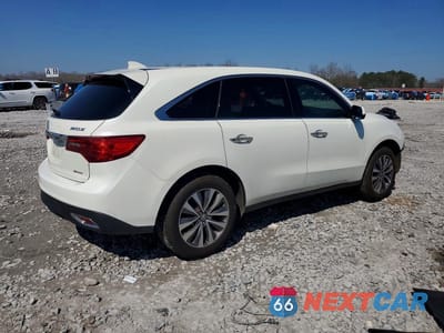 Trzecie zdjęcie samochodu z tyłu: 2016 ACURA MDX TECHNOLOGY VIN:5FRYD4H49GB061833 - miniatura