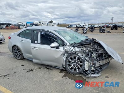 Czwarte zdjęcie samochodu z boku: 2020 TOYOTA COROLLA SE VIN:JTDS4RCEXLJ012955 - miniatura