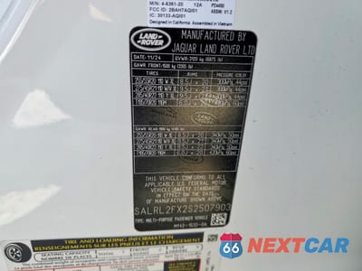Zdjęcie 14 z 14 samochodu: 2025 LAND ROVER DISCOVERY DYNAMIC SE VIN:SALRL2FX2S2507903 - miniatura