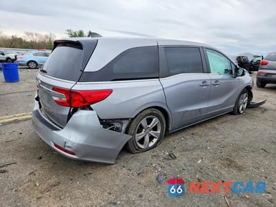 Trzecie zdjęcie samochodu z tyłu: 2019 HONDA ODYSSEY EX VIN:5FNRL6H55KB061933 - miniatura