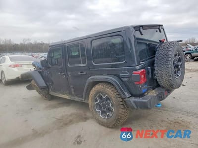 Drugie zdjęcie samochodu z przodu: 2022 JEEP WRANGLER UNLIMITED RUBICON 4XE VIN:1C4JJXR63NW184159 - miniatura