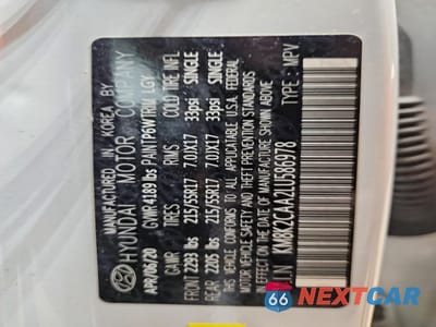 Zdjęcie 12 z 12 samochodu: 2020 HYUNDAI KONA SEL VIN:KM8K2CAA2LU586978 - miniatura