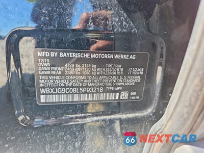 Zdjęcie 12 z 12 samochodu: 2020 BMW X1 XDRIVE28I VIN:WBXJG9C08L5P93218 - miniatura