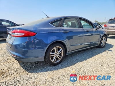 Trzecie zdjęcie samochodu z tyłu: 2018 FORD FUSION SE VIN:3FA6P0HD1JR204424 - miniatura
