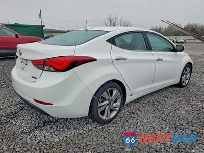Trzecie zdjęcie samochodu z tyłu: 2014 HYUNDAI ELANTRA LIMITED VIN:5NPDH4AE1EH505325 - miniatura