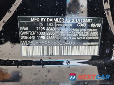Zdjęcie 13 z 13 samochodu: 2008 MERCEDES-BENZ E 350 VIN:WDBUF56X58B325405 - miniatura
