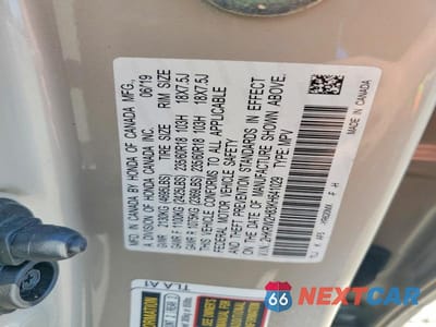 Zdjęcie 13 z 13 samochodu: 2019 HONDA CR-V EXL VIN:2HKRW2H83KH641029 - miniatura