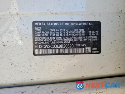 Zdjęcie 14 z 14 samochodu: 2020 BMW X7 XDRIVE40I VIN:5UXCW2C03L9B20329 - miniatura
