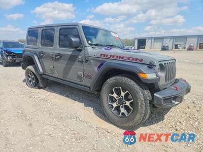 Czwarte zdjęcie samochodu z boku: 2020 JEEP WRANGLER UNLIMITED RUBICON VIN:1C4HJXFG1LW186436 - miniatura