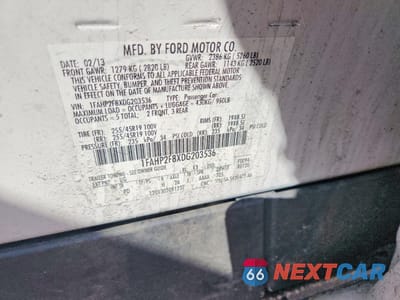 Zdjęcie 12 z 12 samochodu: 2013 FORD TAURUS LIMITED VIN:1FAHP2F8XDG203536 - miniatura