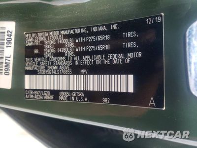 Zdjęcie 13 z 13 samochodu: 2020 TOYOTA SEQUOIA TRD PRO VIN:5TDBY5G14LS176855 - miniatura
