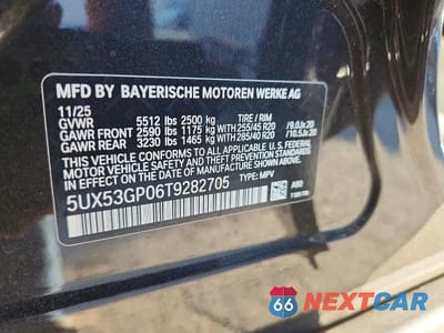 Zdjęcie 13 z 13 samochodu: 2026 BMW X3 30 XDRIVE VIN:5UX53GP06T9282705 - miniatura