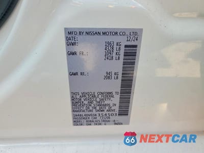 Zdjęcie 12 z 12 samochodu: 2025 NISSAN ALTIMA 2.5 SV VIN:1N4BL4DV6SN354503 - miniatura