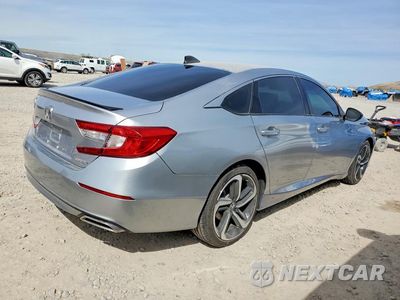 Trzecie zdjęcie samochodu z tyłu: 2022 HONDA ACCORD SPORT VIN:1HGCV1F30NA100558 - miniatura