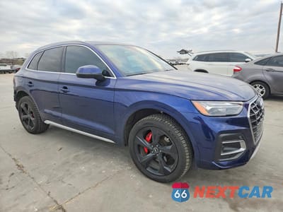 Czwarte zdjęcie samochodu z boku: 2021 AUDI Q5 PREMIUM PLUS VIN:WA1BAAFY0M2055898 - miniatura