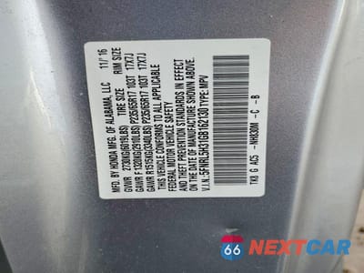 Zdjęcie 14 z 14 samochodu: 2016 HONDA ODYSSEY VIN:5FNRL5H31GB162130 - miniatura