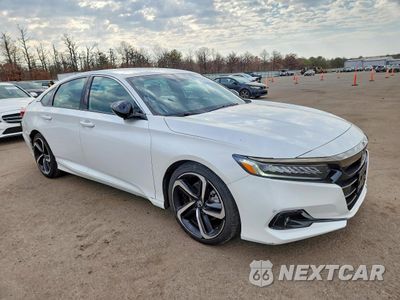 Czwarte zdjęcie samochodu z boku: 2022 HONDA ACCORD SPORT VIN:1HGCV1F39NA086093 - miniatura