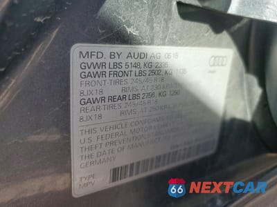 Zdjęcie 12 z 12 samochodu: 2015 AUDI A4 ALLROAD PREMIUM PLUS VIN:WA1UFAFL8FA137398 - miniatura