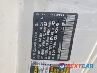 Zdjęcie 12 z 12 samochodu: 2012 VOLKSWAGEN EOS LUX VIN:WVWFW7AH8CV003080 - miniatura