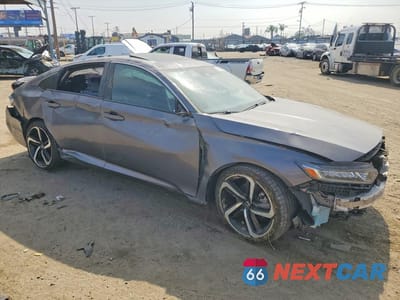 Czwarte zdjęcie samochodu z boku: 2020 HONDA ACCORD SPORT VIN:1HGCV2F3XLA012085 - miniatura