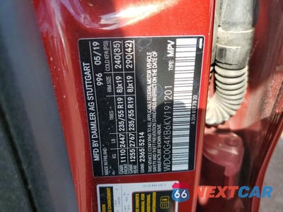 Zdjęcie 13 z 13 samochodu: 2019 MERCEDES-BENZ GLC 300 4MATIC VIN:WDC0G4KB6KV191201 - miniatura