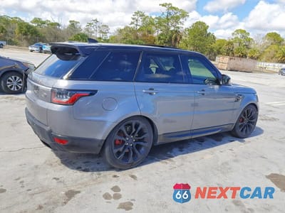 Trzecie zdjęcie samochodu z tyłu: 2020 LAND ROVER RANGE ROVER SPORT HSE VIN:SALWR2SU7LA710063 - miniatura