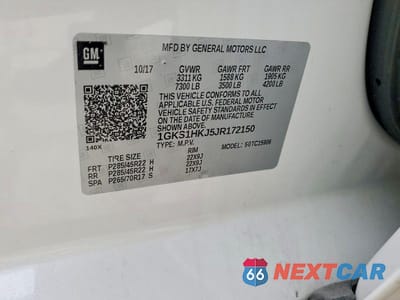 Zdjęcie 13 z 13 samochodu: 2018 GMC YUKON XL DENALI VIN:1GKS1HKJ5JR172150 - miniatura