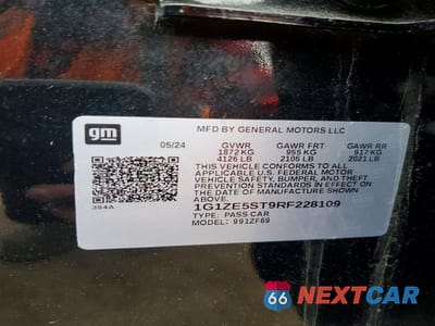 Zdjęcie 12 z 12 samochodu: 2024 CHEVROLET MALIBU PREMIER VIN:1G1ZE5ST9RF228109 - miniatura