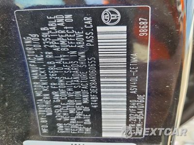 Zdjęcie 12 z 12 samochodu: 2010 TOYOTA CAMRY LE VIN:4T4BF3EK8AR060655 - miniatura