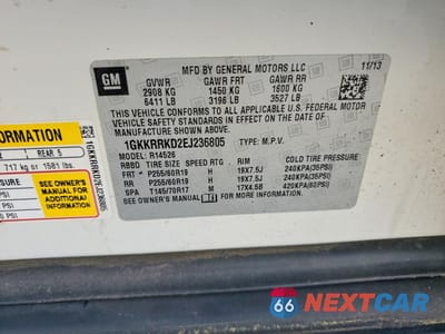 Zdjęcie 13 z 13 samochodu: 2014 GMC ACADIA SLT-1 VIN:1GKKRRKD2EJ236805 - miniatura