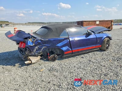 Trzecie zdjęcie samochodu z tyłu: 2012 FORD MUSTANG SHELBY GT500 VIN:1ZVBP8KS6C5238036 - miniatura