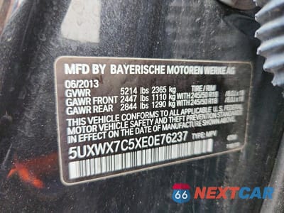 Zdjęcie 13 z 13 samochodu: 2014 BMW X3 XDRIVE35I VIN:5UXWX7C5XE0E76237 - miniatura