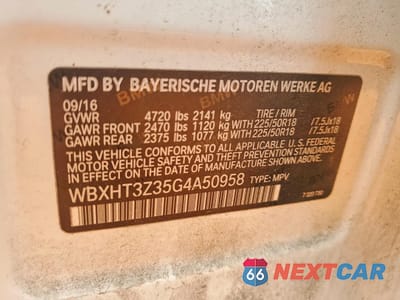 Zdjęcie 14 z 14 samochodu: 2016 BMW X1 XDRIVE28I VIN:WBXHT3Z35G4A50958 - miniatura
