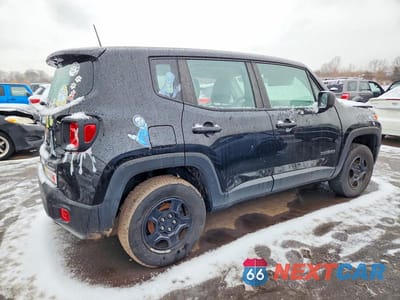 Trzecie zdjęcie samochodu z tyłu: 2019 JEEP RENEGADE SPORT VIN:ZACNJBAB5KPK23949 - miniatura