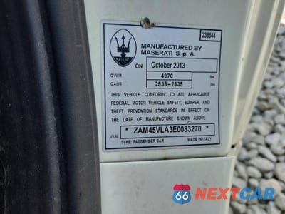 Zdjęcie 12 z 12 samochodu: 2014 MASERATI GRANTURISMO S VIN:ZAM45VLA3E0083270 - miniatura