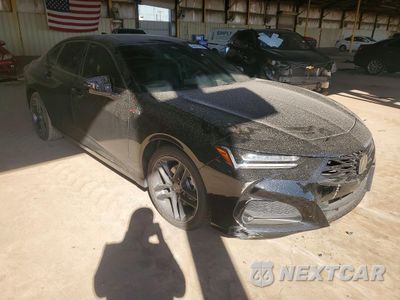 Czwarte zdjęcie samochodu z boku: 2025 ACURA TLX A-SPEC VIN:19UUB6F57SA000383 - miniatura