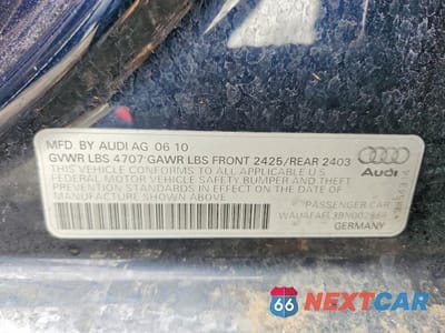 Zdjęcie 12 z 12 samochodu: 2011 AUDI A4 PREMIUM VIN:WAUAFAFL3BN002886 - miniatura