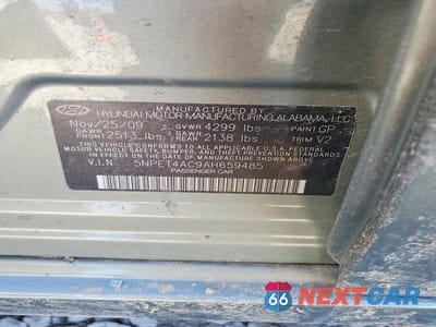 Zdjęcie 12 z 12 samochodu: 2010 HYUNDAI SONATA GLS VIN:5NPET4AC9AH659485 - miniatura