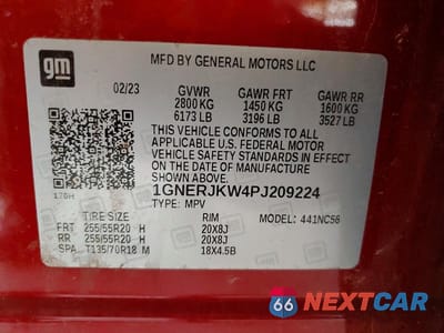 Zdjęcie 13 z 13 samochodu: 2023 CHEVROLET TRAVERSE RS VIN:1GNERJKW4PJ209224 - miniatura