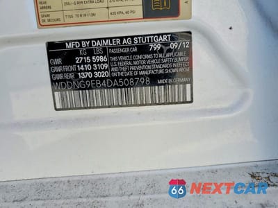 Zdjęcie 12 z 12 samochodu: 2013 MERCEDES-BENZ S 550 4MATIC VIN:WDDNG9EB4DA508798 - miniatura