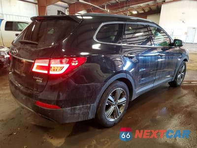 Trzecie zdjęcie samochodu z tyłu: 2014 HYUNDAI SANTA FE LIMITED VIN:KM8SRDHF5EU038382 - miniatura