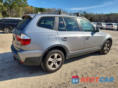 Trzecie zdjęcie samochodu z tyłu: 2008 BMW X3 3.0SI VIN:WBXPC93448WJ10120 - miniatura
