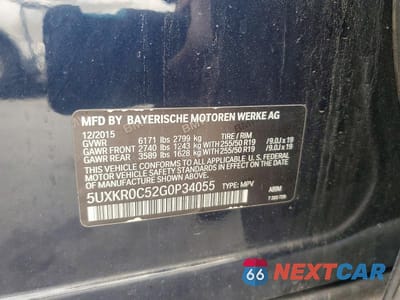 Zdjęcie 13 z 13 samochodu: 2016 BMW X5 XDRIVE35I VIN:5UXKR0C52G0P34055 - miniatura