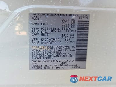 Zdjęcie 14 z 14 samochodu: 2019 INFINITI QX60 LUXE VIN:5N1DL0MM9KC527277 - miniatura