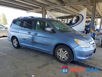 Czwarte zdjęcie samochodu z boku: 2007 HONDA ODYSSEY EX VIN:5FNRL38467B025004 - miniatura