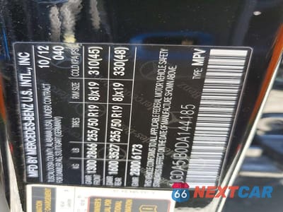 Zdjęcie 12 z 12 samochodu: 2013 MERCEDES-BENZ ML 350 VIN:4JGDA5JB0DA144185 - miniatura