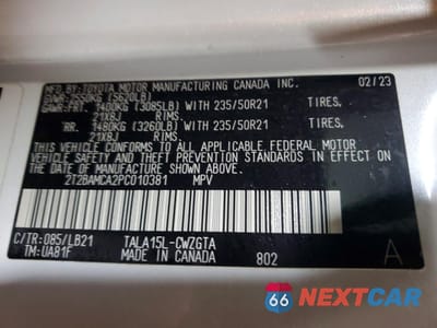 Zdjęcie 14 z 15 samochodu: 2023 LEXUS RX 350 PREMIUM+ VIN:2T2BAMCA2PC010381 - miniatura