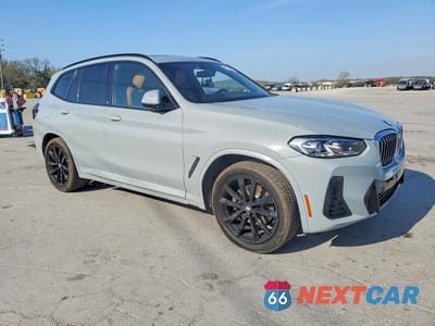 Czwarte zdjęcie samochodu z boku: 2022 BMW X3 XDRIVE30I VIN:5UX53DP00N9L07860 - miniatura