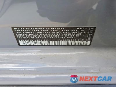 Zdjęcie 12 z 12 samochodu: 2022 VOLKSWAGEN GOLF GTI VIN:WVWG87CD1NW161329 - miniatura