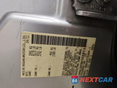 Zdjęcie 12 z 12 samochodu: 2011 NISSAN ALTIMA 2.5 VIN:1N4AL2AP2BN504953 - miniatura
